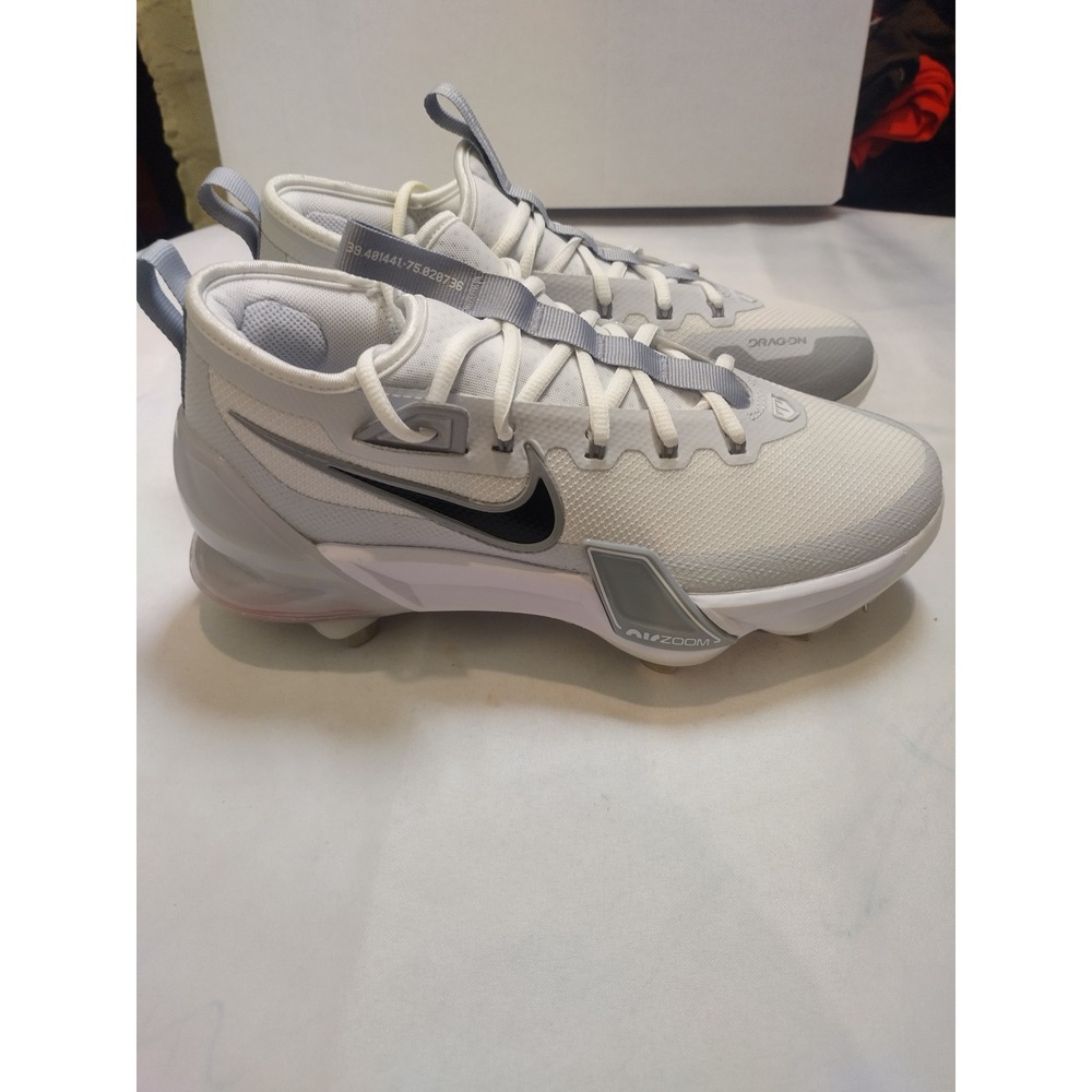 Nike Zoom Trout 8 Elite Metal Baseball Cleats White Grey FB2906-100 Mens 7.5 - Picture 5 of 10